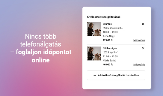 Szépségápolási szolgáltatások és termékek széles választéka
