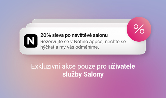 Rezervujte si službu online na Notinu a získejte slevu.