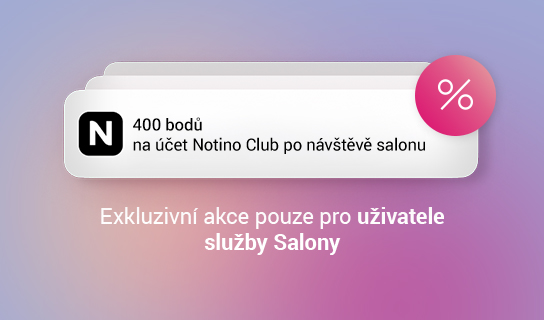 Rezervujte si službu online na Notinu a získejte slevu.