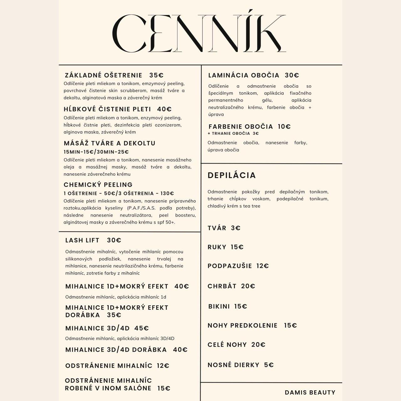 Cenník Damis Beauty.jpg