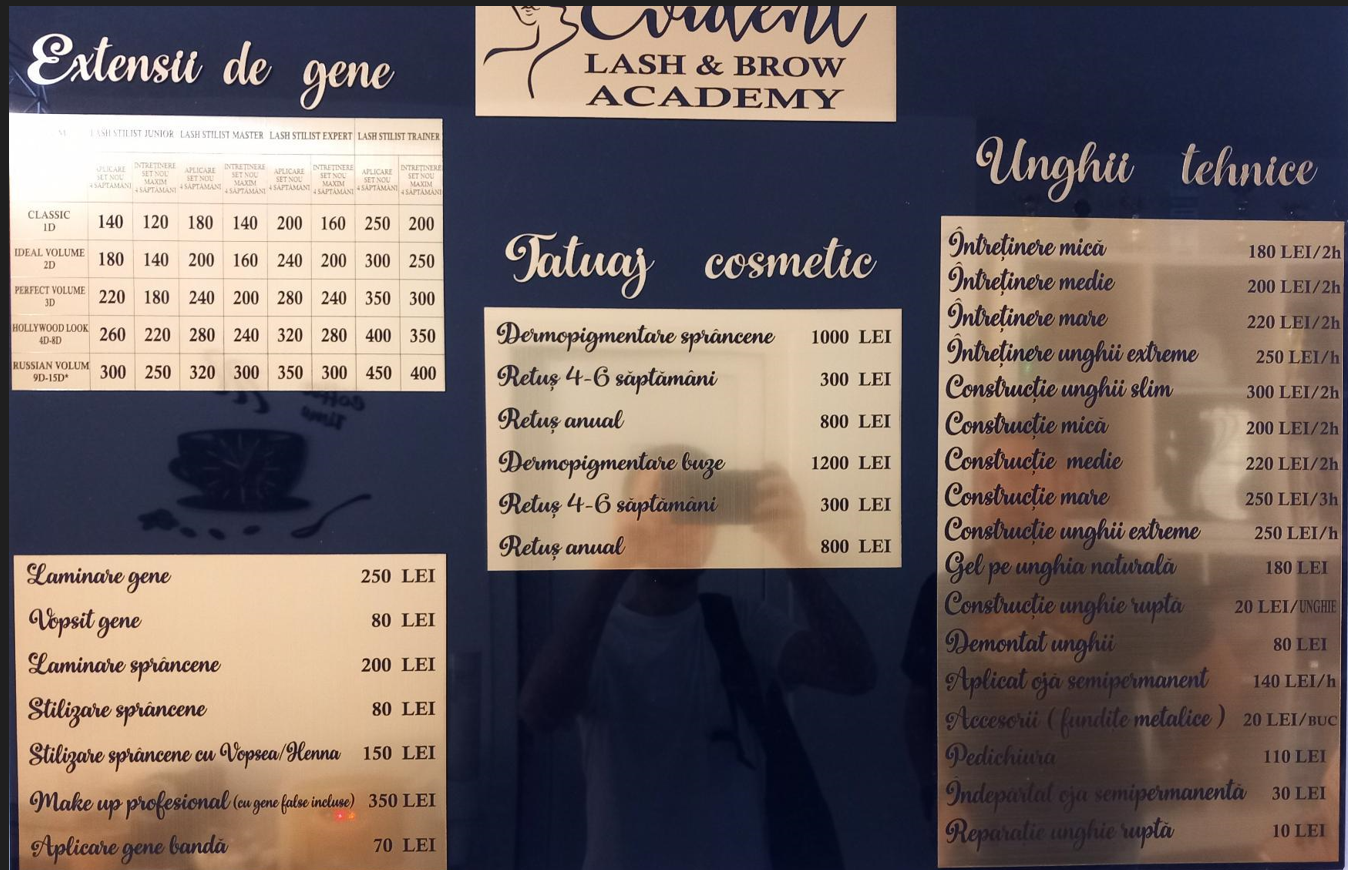 Listă de prețuri Evident Lash Academy.png