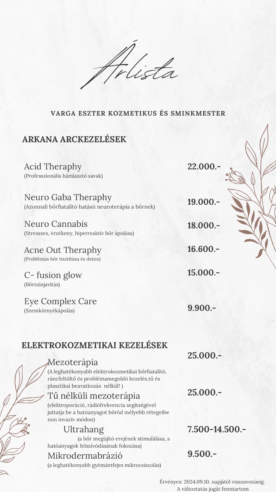 Beige Vintage Floral Makeup Price List.jpg.jpeg